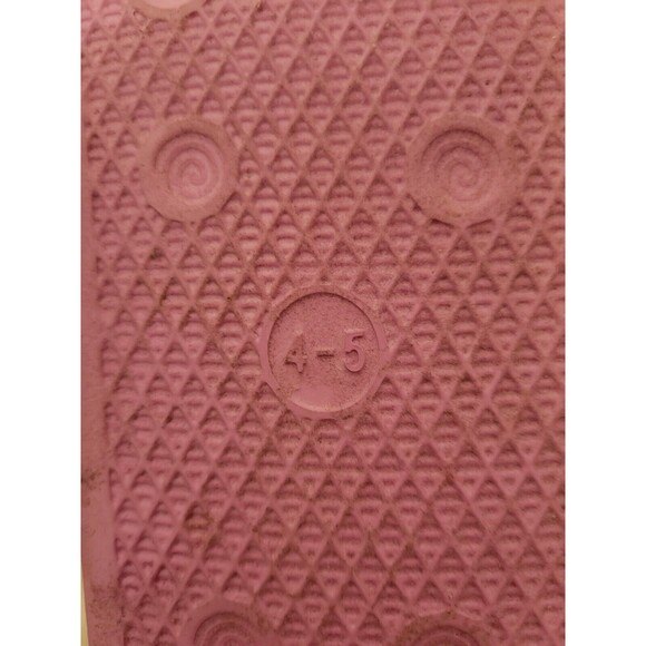 TY Poodle Slide Sandals Girls 4/5 Pink Multicolor Fuzzy Slippers - Picture 7 of 7